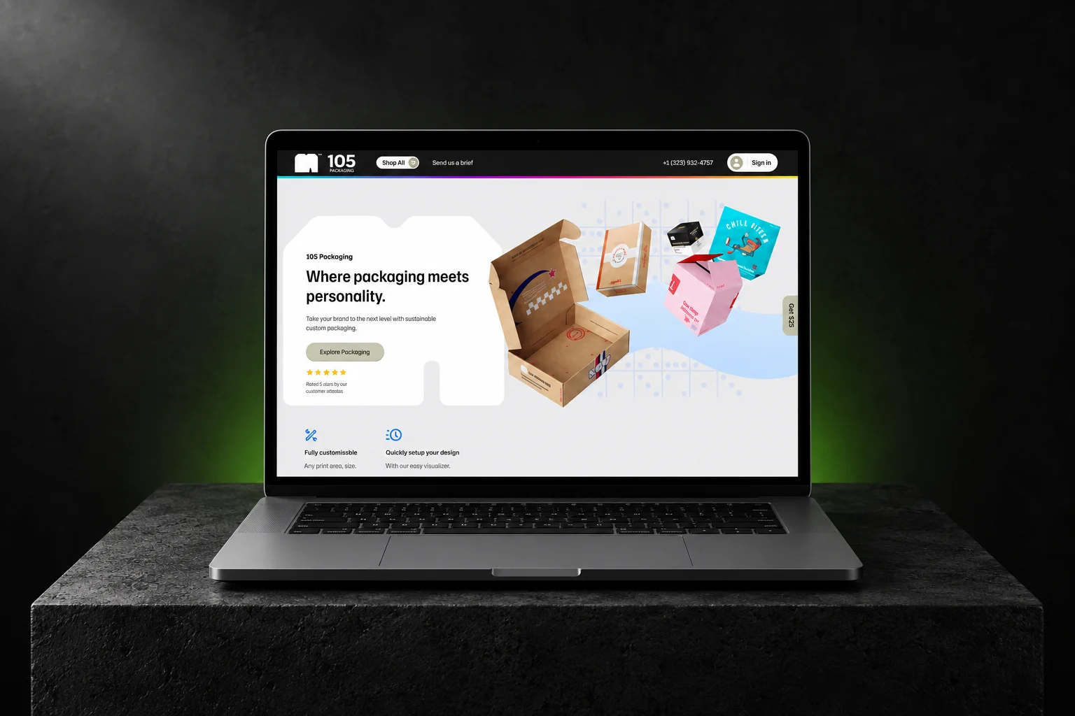 105 Packaging — Custom Sustainable Packaging Platform