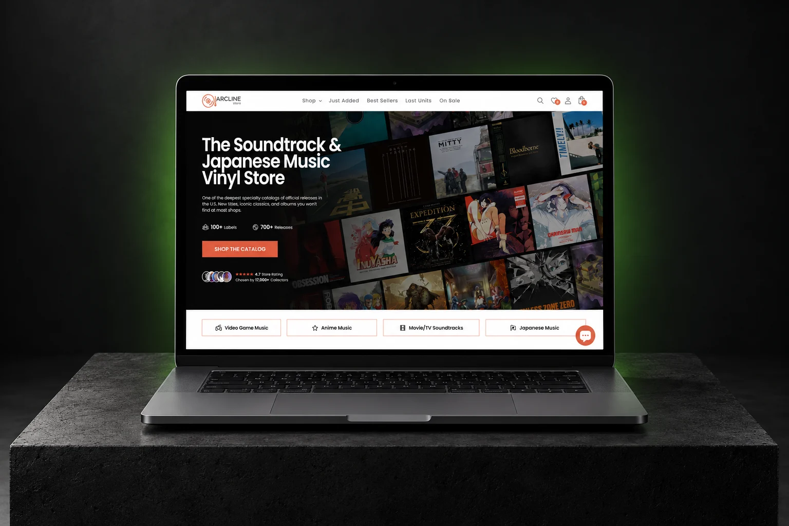 Arcline – Vinyl Records & Music Collectibles Shopify Rebuild