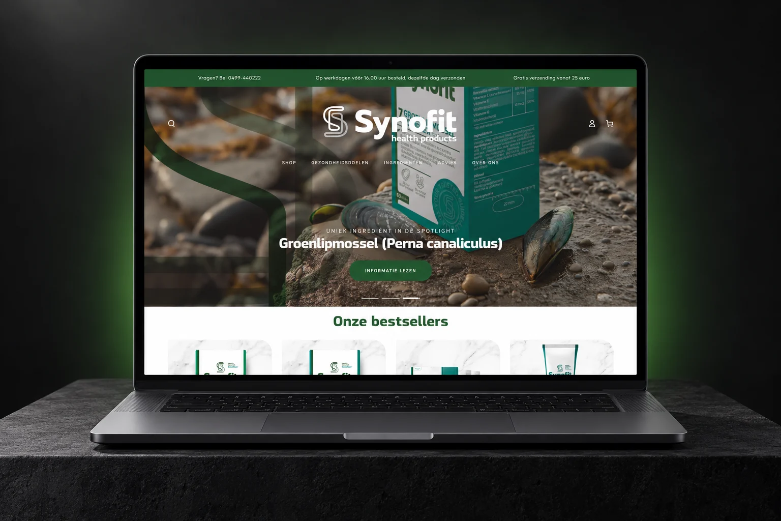 Synofit Shopify store by EVDEV